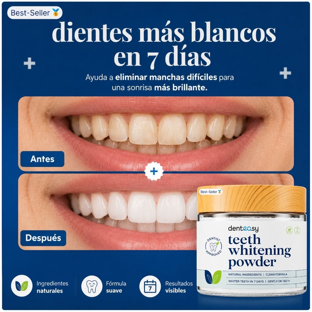 Denteasy® Smile Reset™ Polvo Blanqueador Dental de Acción Avanzada