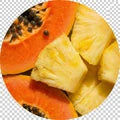 Enzimas de papaya y piña